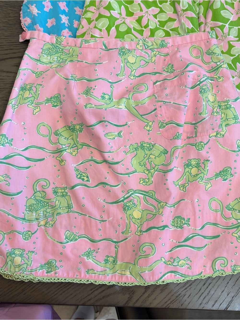 Lilly Pulitzer Trio Mini Skirts / shorts in Pink, Green & Blue - Picture 4 of 16